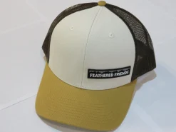 Feathered Friends Pro Style Trucker Offset Mountain Logo Patch Hat