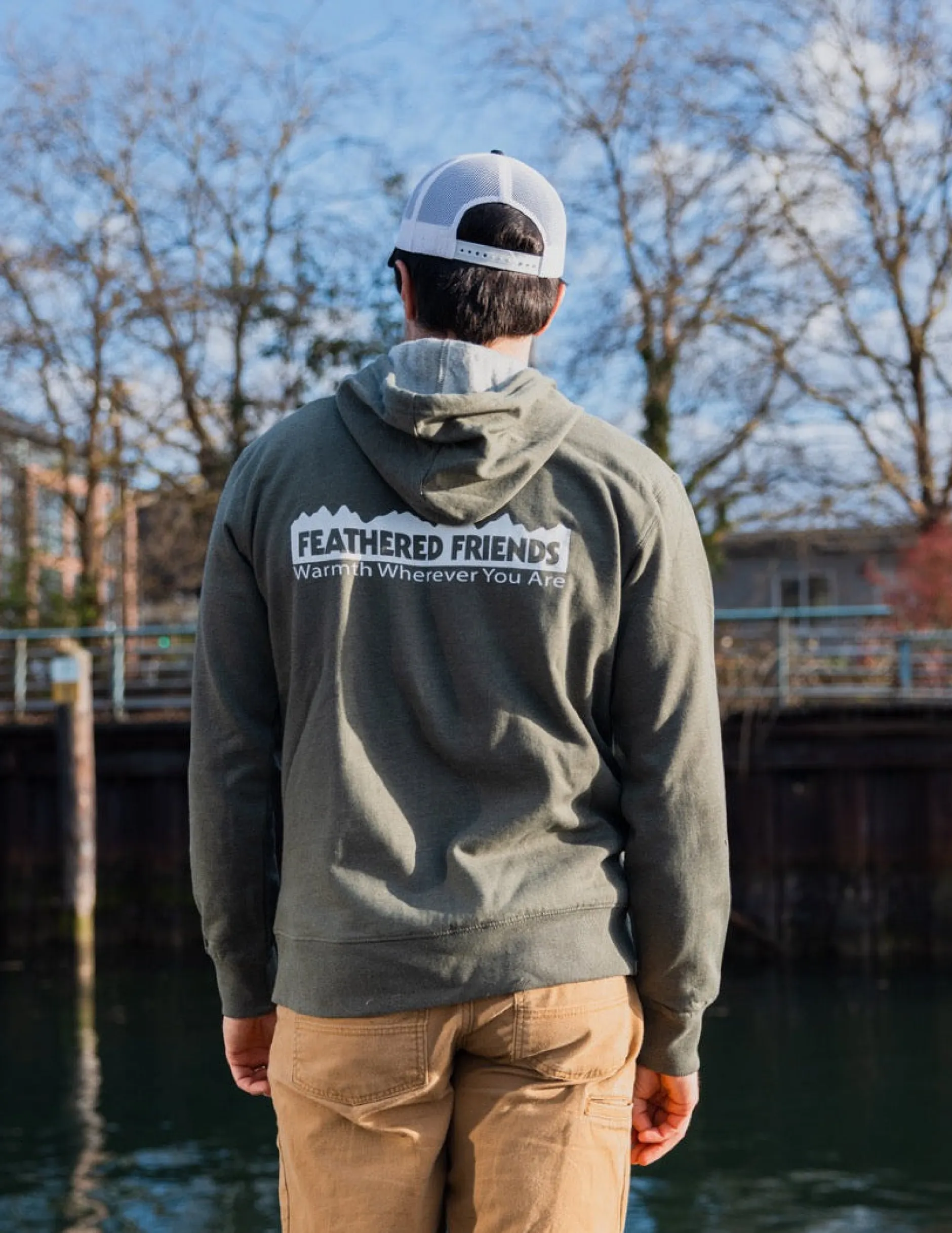 Feathered Friends Zippered Hooded Sweatshirt