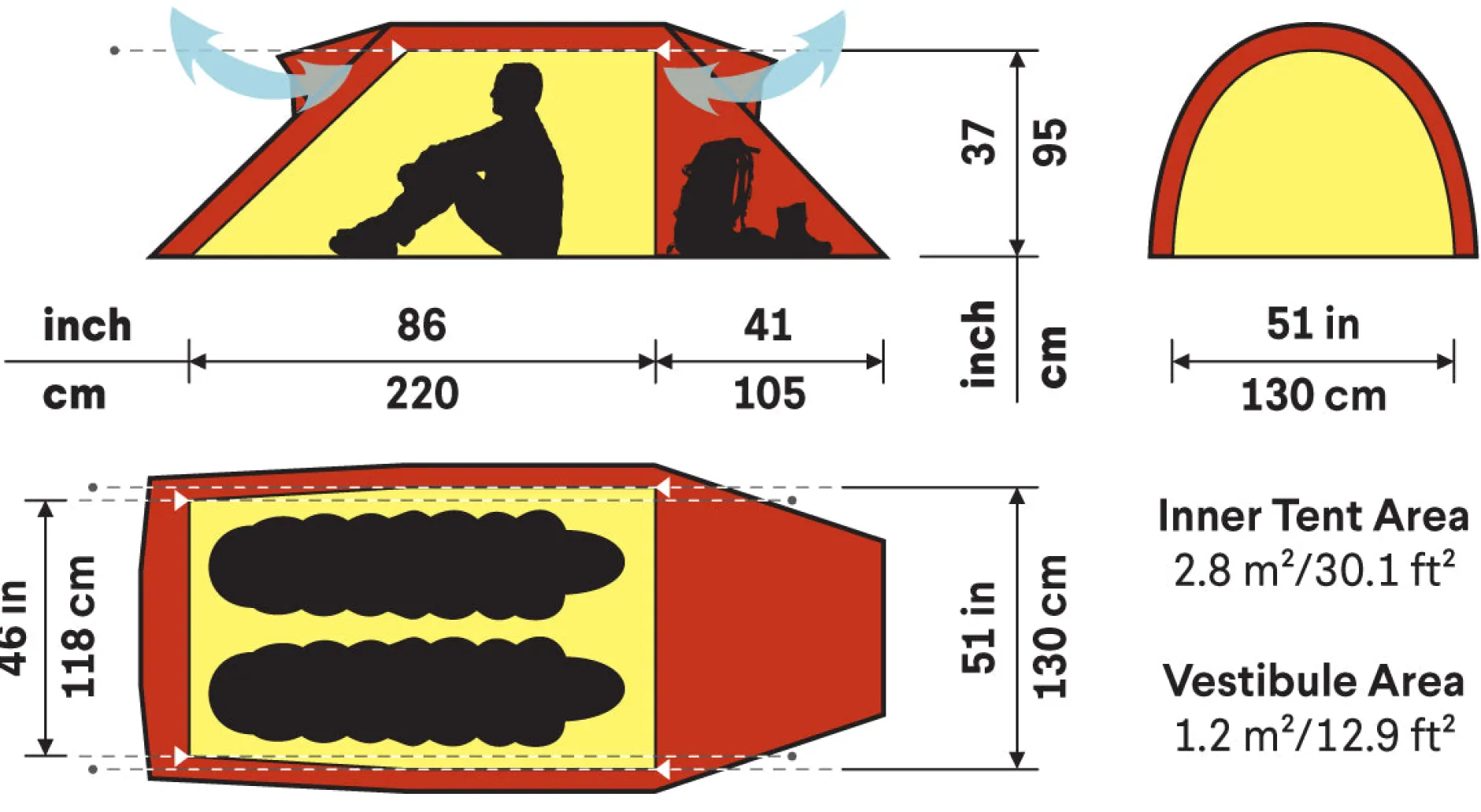 Nammatj 2 Person Tent