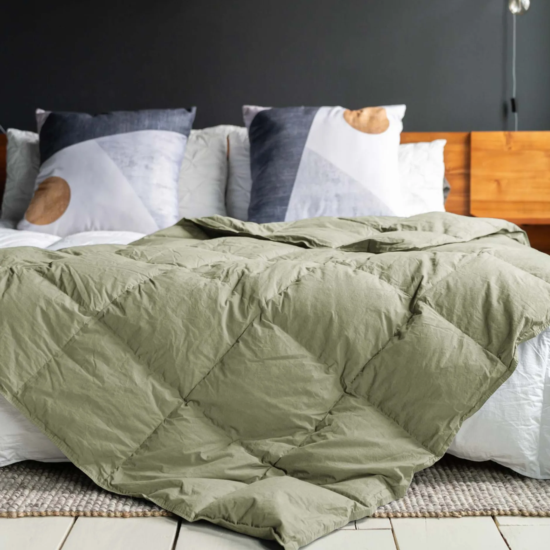 Organic Down Throw Blanket