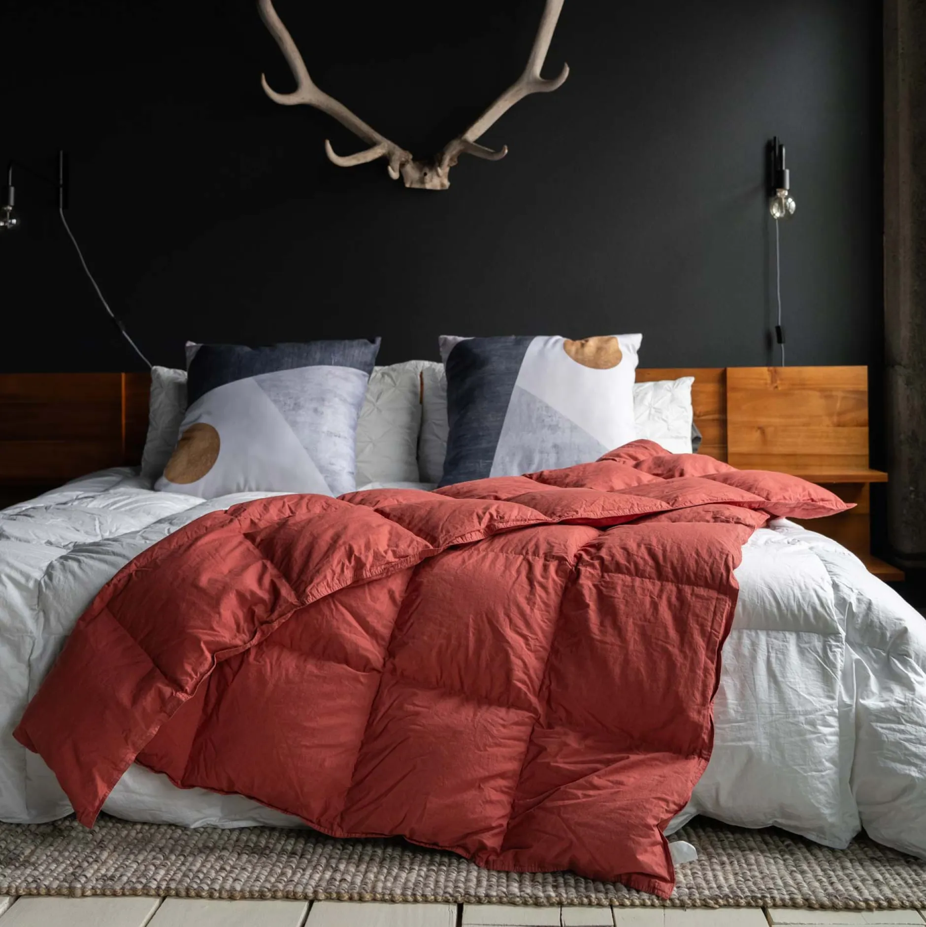 Organic Down Throw Blanket